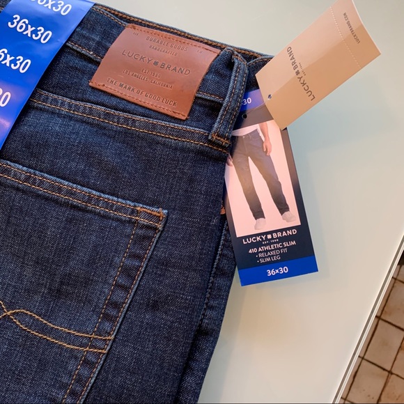 Lucky brand NWT jeans 34/32 athletic slim. - Picture 4 of 5